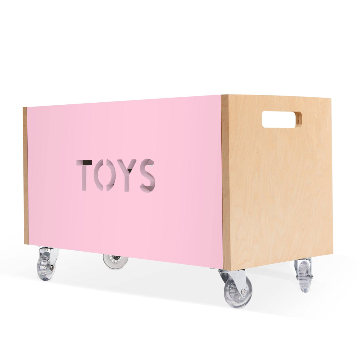 Pink Toy Box Chest on Casters W762314