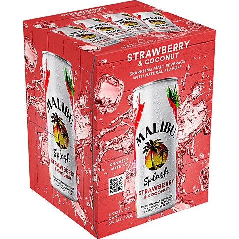 4pk Cans Strawberry & Coconut F7142