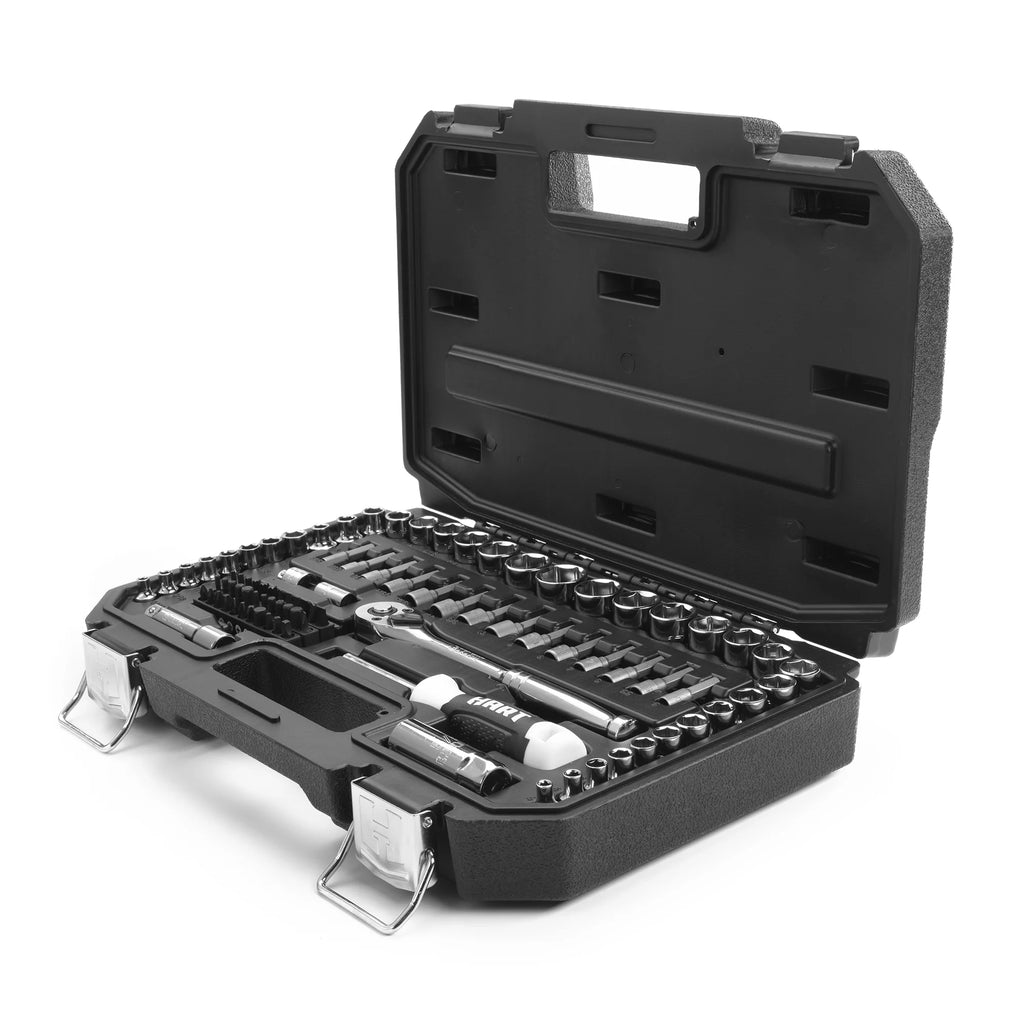 90-Piece 3/8-inch Mechanics Tool Set Chrome Finish Y1904