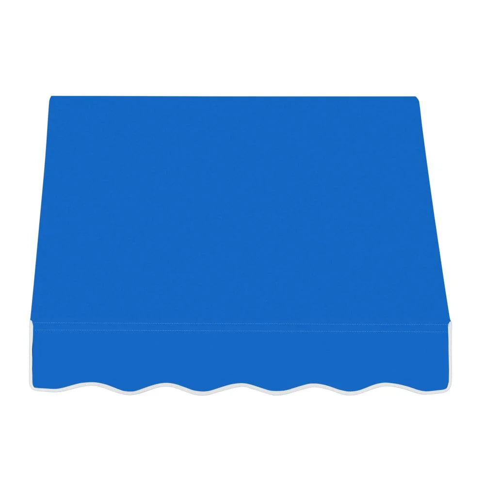 3.375 ft Acrylic Fabric Fixed Awning, Bright Blue Q69379
