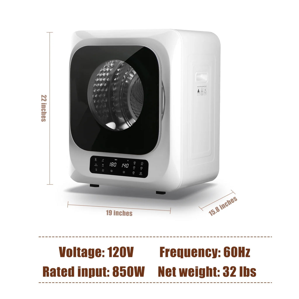 850W 1.6 Cu.ft. Electric Portable Dryer A36483
