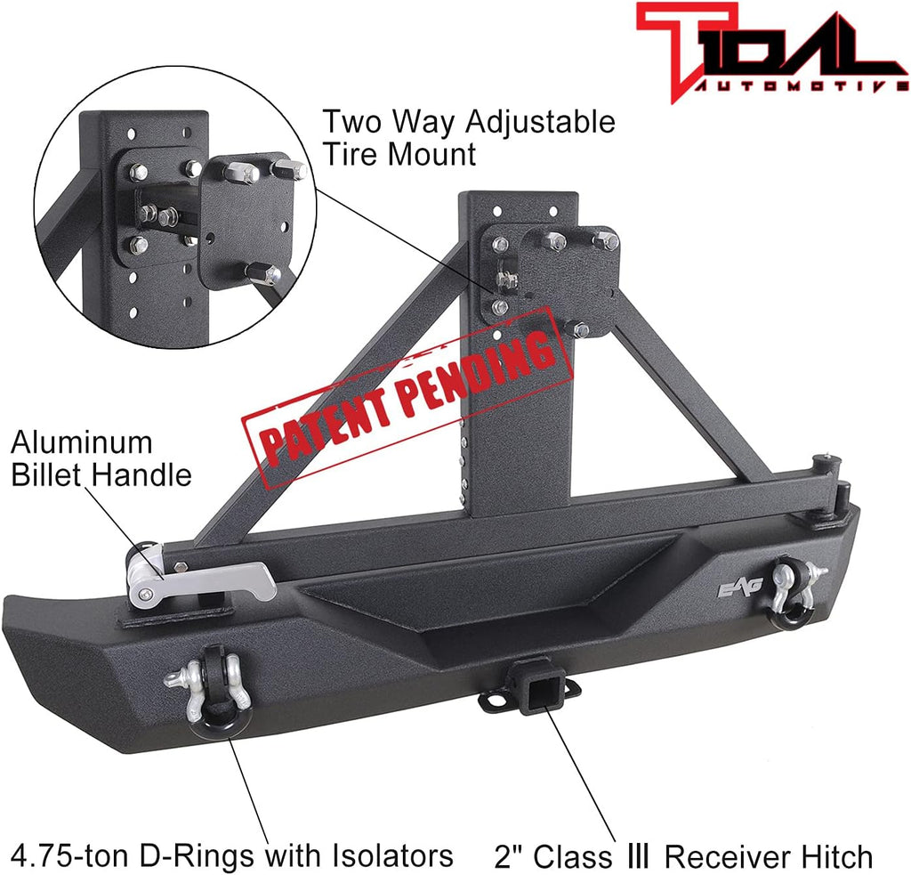 Front and Rear Bumper with Tire Carrier H2256