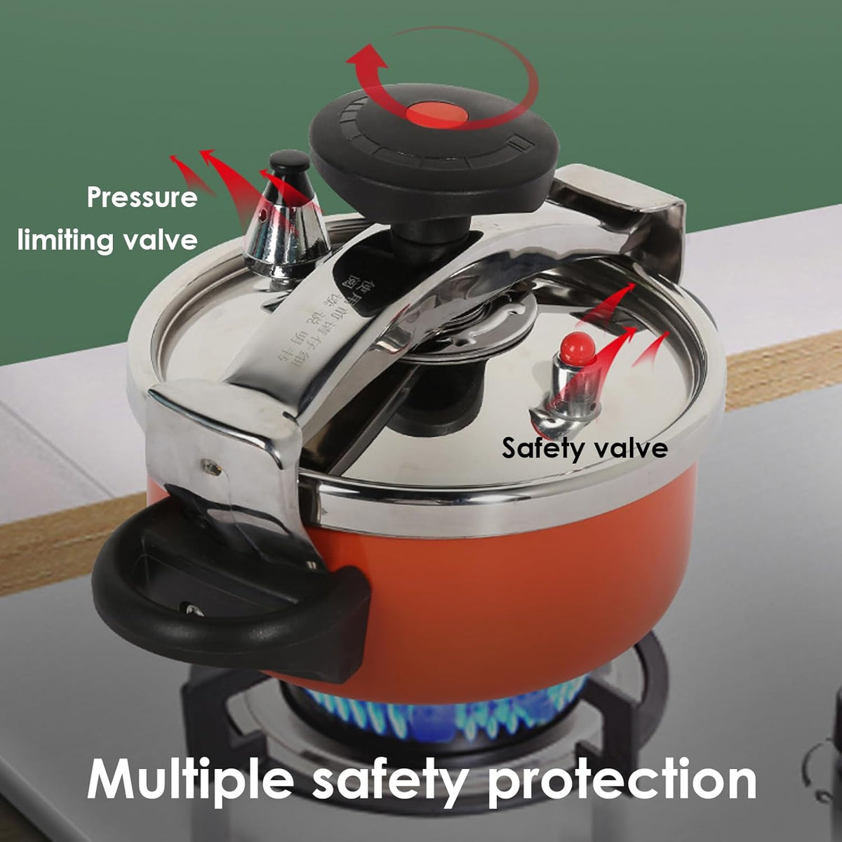 2L/2.1Quart Stainless Steel Mini Pressure Cooker D364807