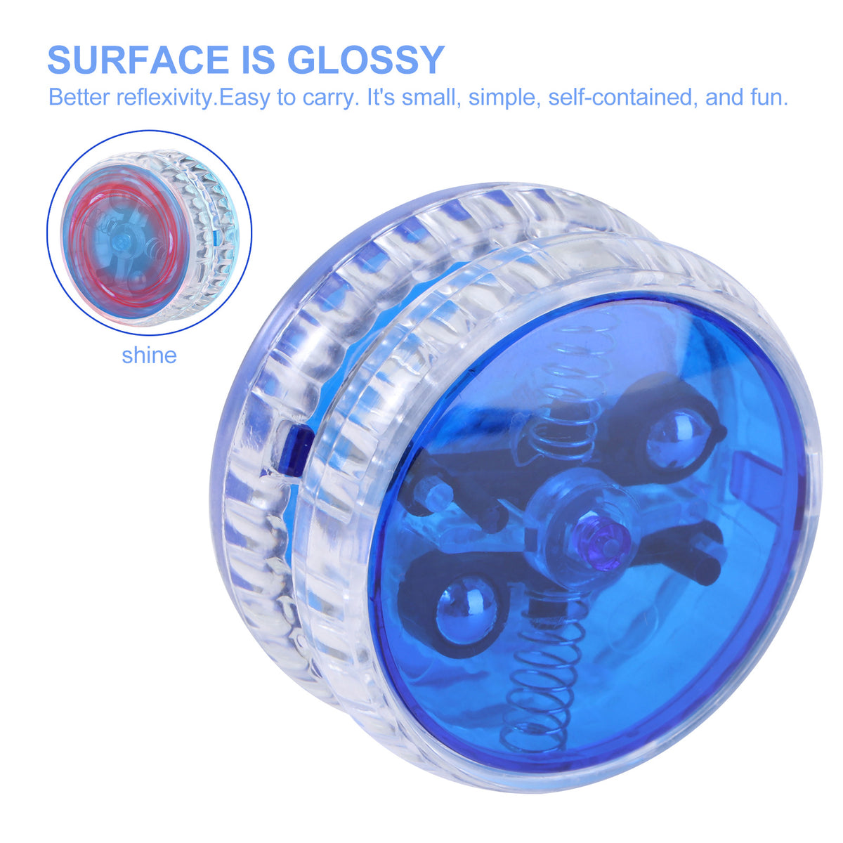 Blue Led Luminous Yoyo With String W351