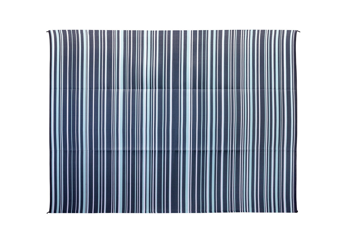 Reversible RV Awning and Outdoor Mat 9-feet x 12-feet Multicolor W824