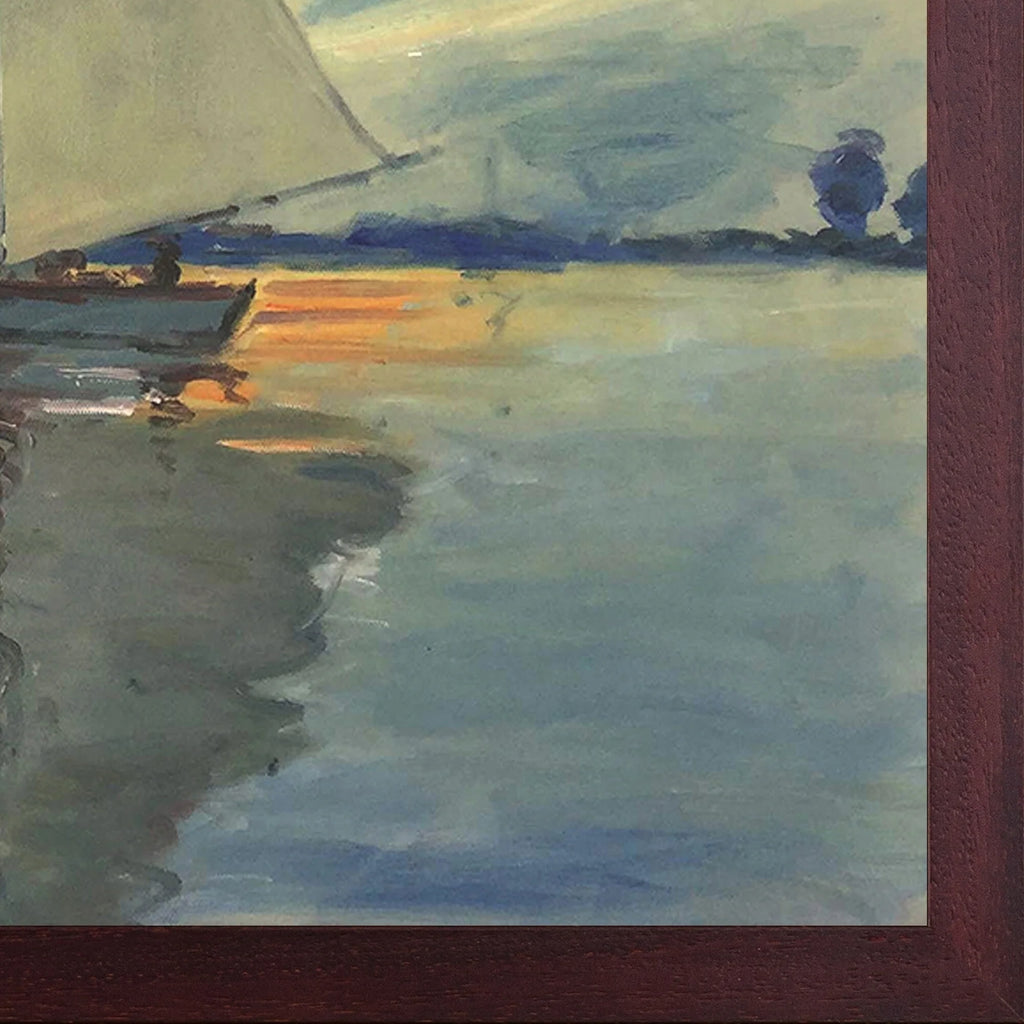 Sailboat with Open Grain Mahogany T664922