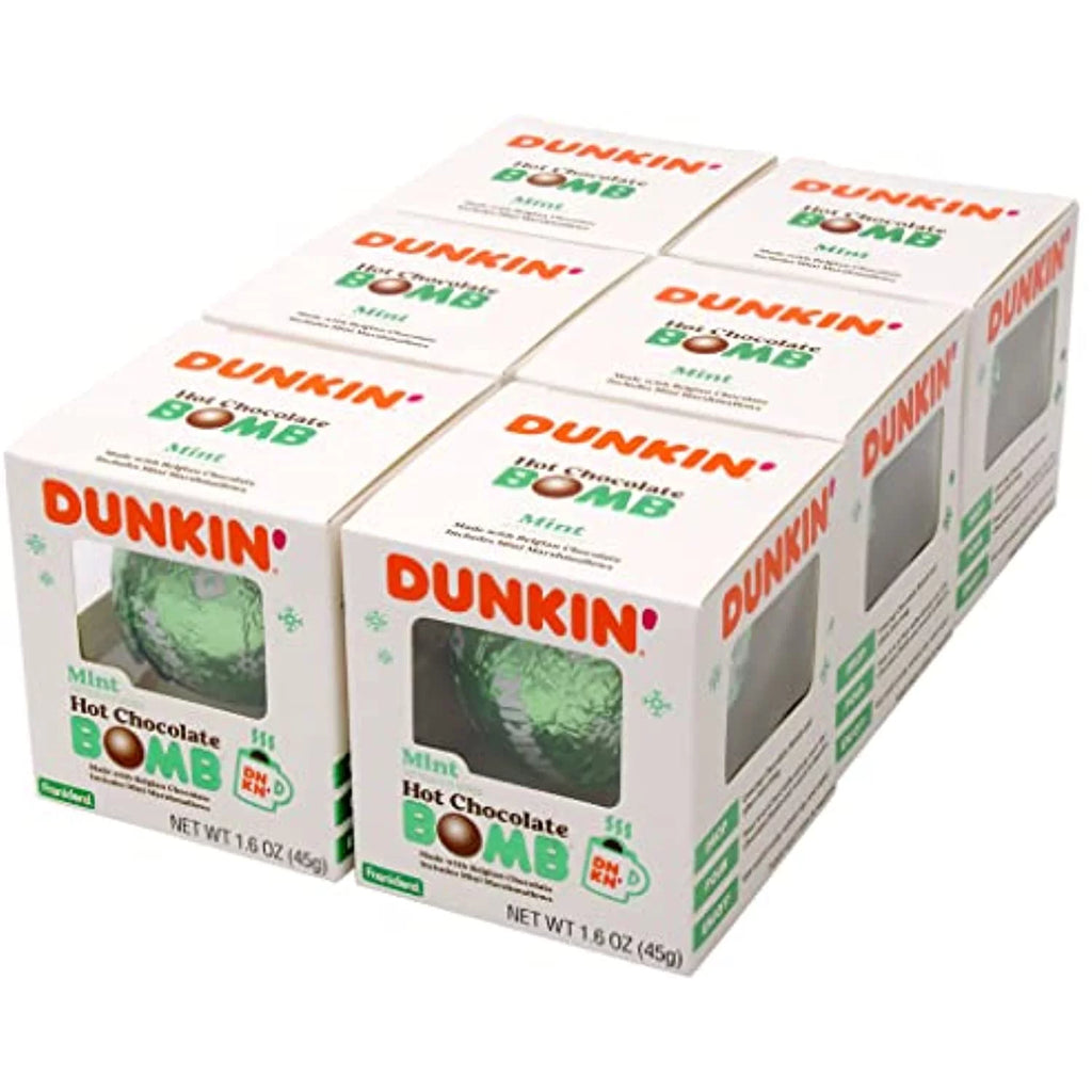 Mint Hot Chocolate Bomb Pack Of 6 Belgian Milk Chocolate with Mini Marshmallows 1.6 Ounce N720317