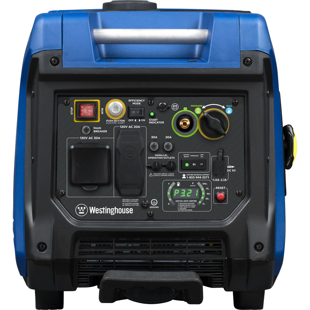 5000 Peak Watt Dual Fuel Portable Inverter Generator G2417