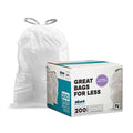 White Lavender Vanilla Scented 12-13 Gallon Garbage Can Liners 200 Count W127220