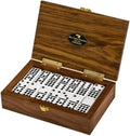 Solid Walnut 55-Piece Domino Set C626335