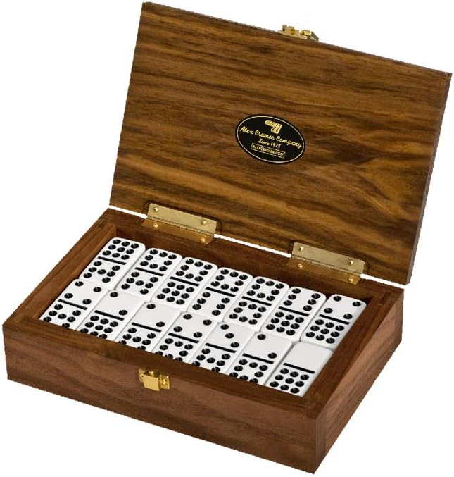 Solid Walnut 55-Piece Domino Set C626335