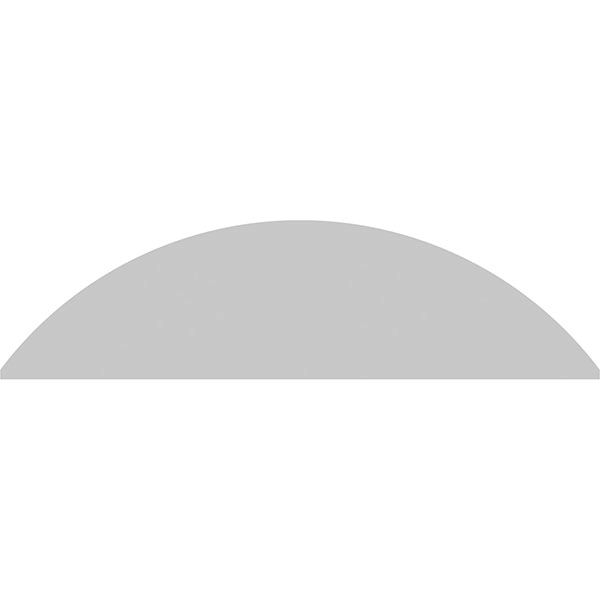62x22W x 16-1/2H x 2P Segment Arch Sunburst PVC Pediment L754