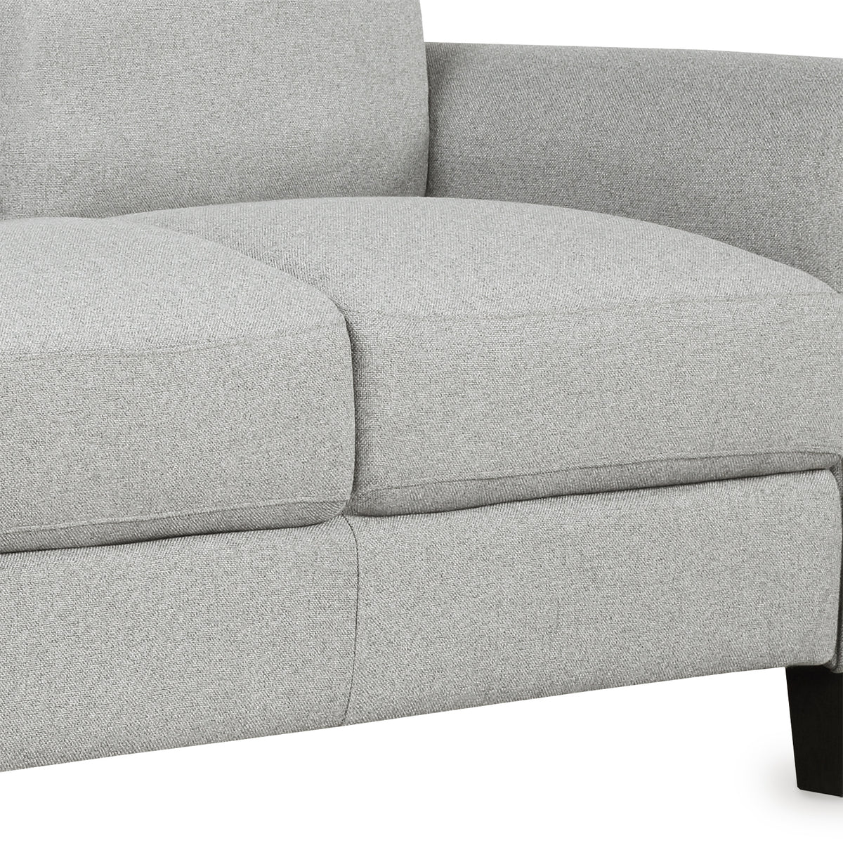 Light Gray 3-Seat Linen Fabric Sofa G92901