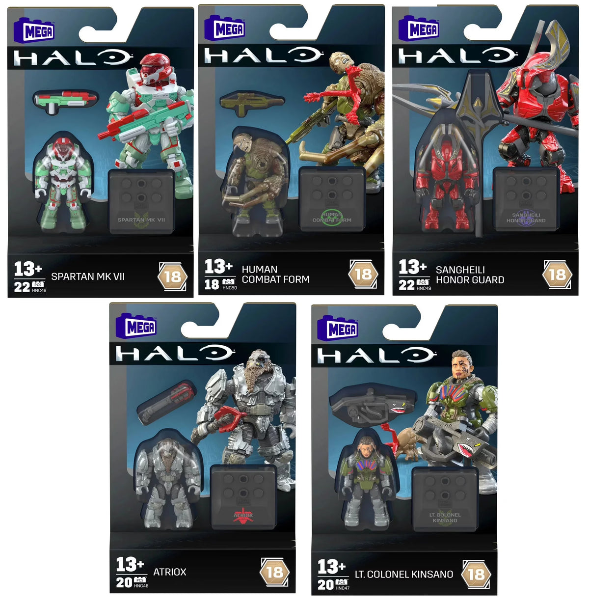 HALO Mega Construx Heroes Figure Pack Collection F70256
