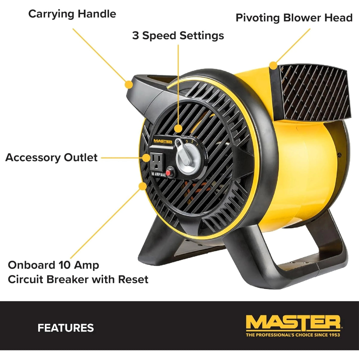 3 Speed 12 Inch Pivoting Utility Fan A834503