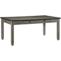 Coffee Brown & Gray Wood Dining Table O1932