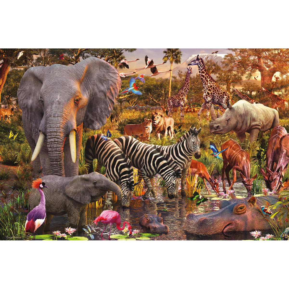 African Animals 3000 Piece Puzzle E2058