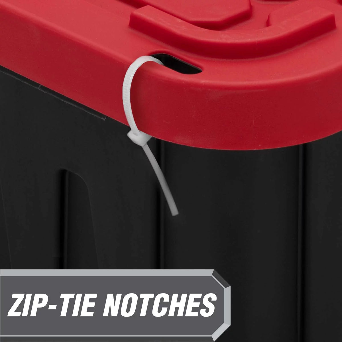 27 Gallon Snap Lid Plastic Storage Bin X89620