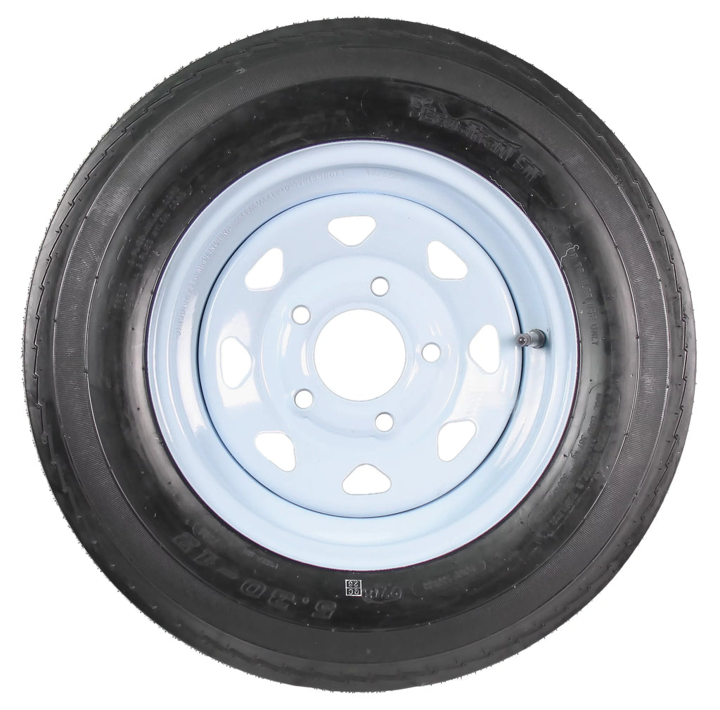 5.30-12 Trailer Tire On Rim 12 in. 5 Lug Hole Wheel K210866