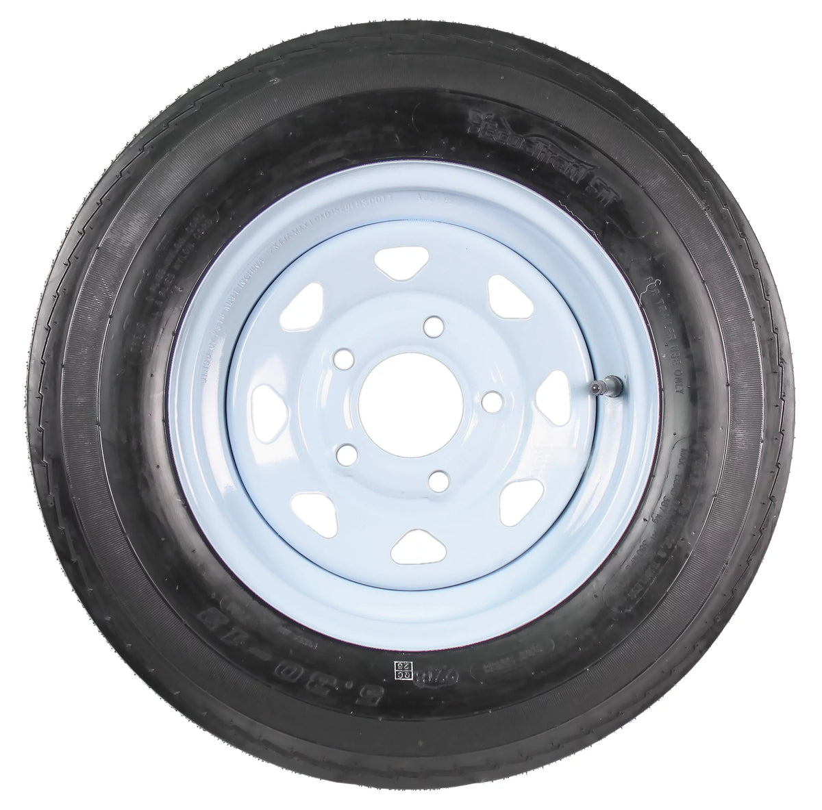 5.30-12 Trailer Tire On Rim 12 in. 5 Lug Hole Wheel K210866