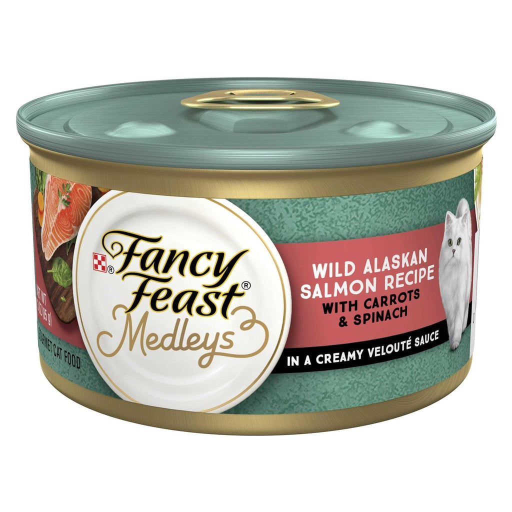 High Protein Wet Cat Food with Wild Alaskan Salmon and Garden Veggies in Sauce D2022