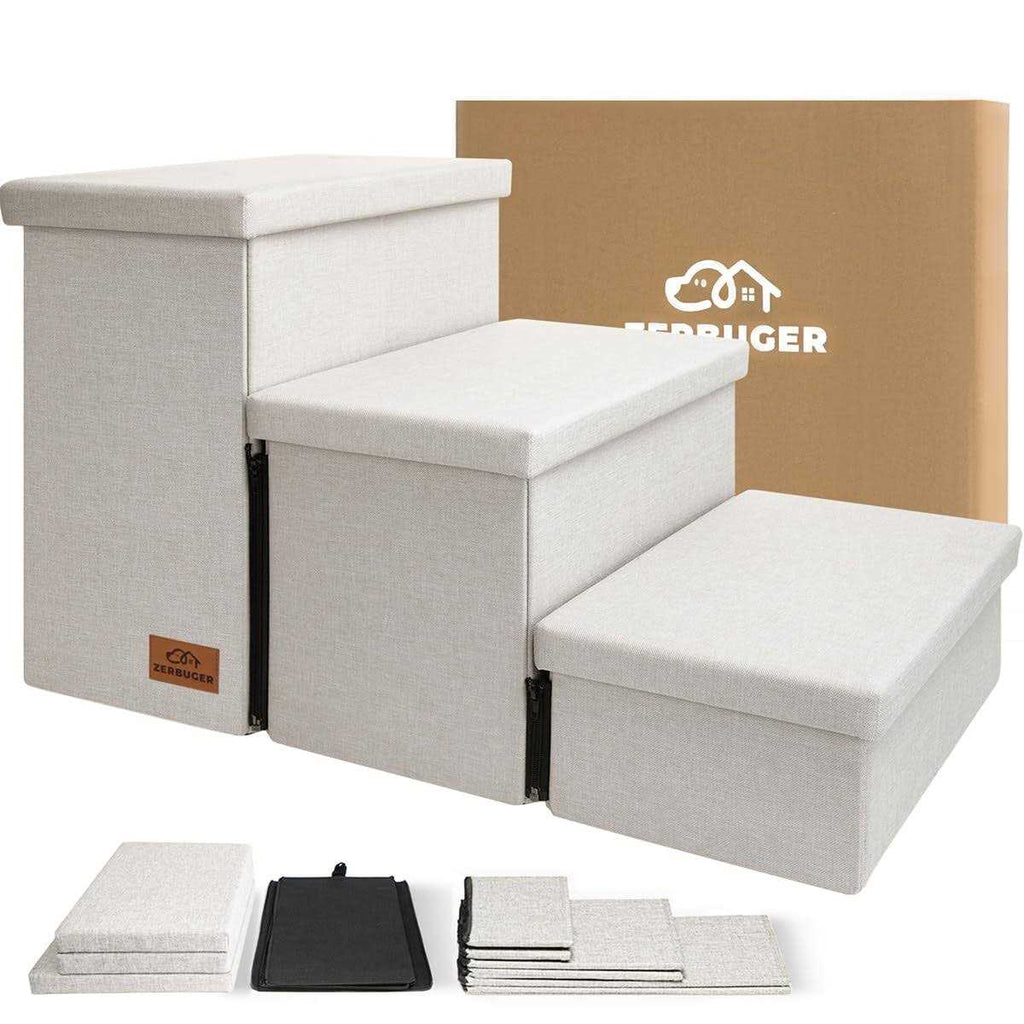 Foldable Dog Stairs with Storage P45412