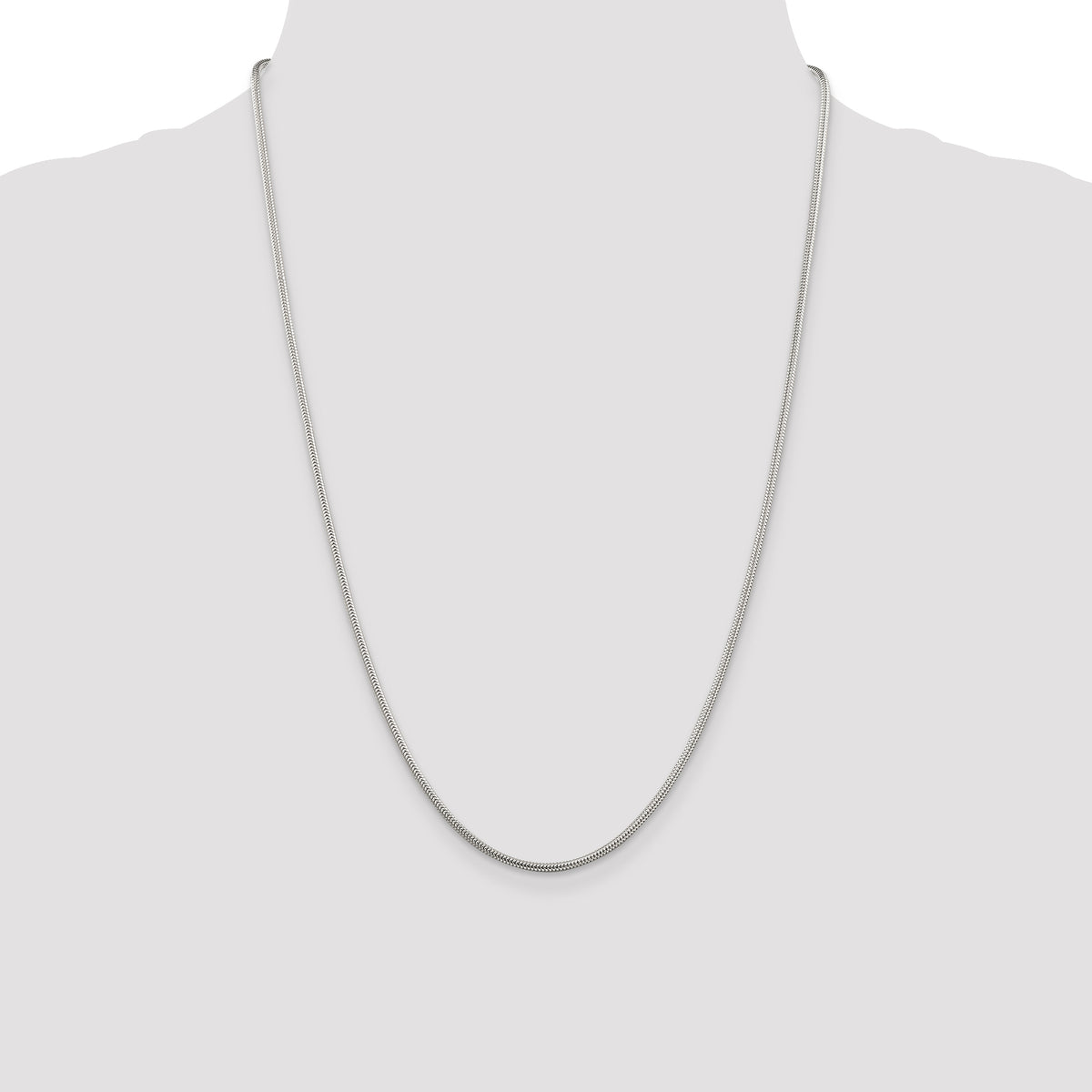 Sterling Silver 1.6mm Round Snake Chain D7781