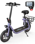 Electric Scooter with Seat, 450W Motor, Foldable X190