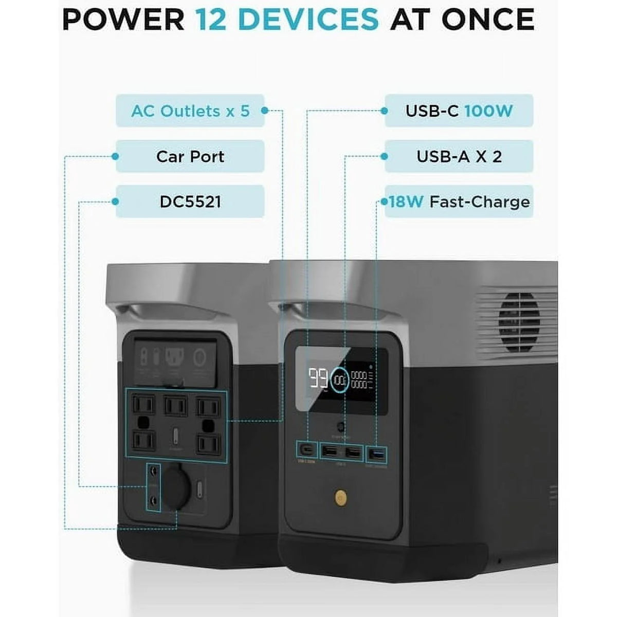 Portable Power Station 882Wh 1400W R207449