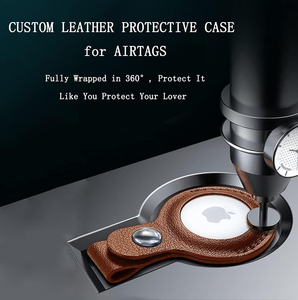 Leather Airtags Keychain 1 Pack M7080