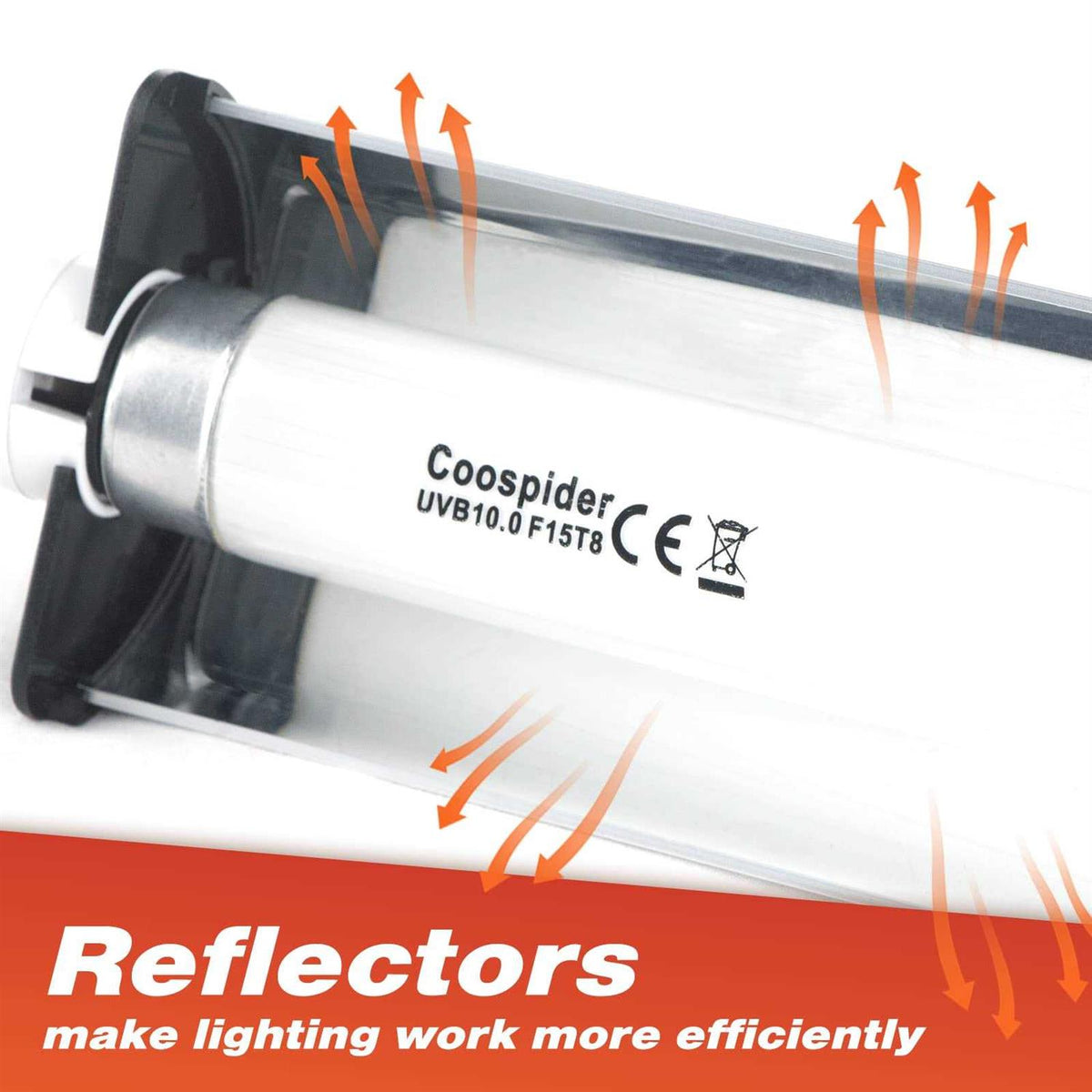 18-Inch 15 Watt UVB 10.0 Fluorescent Reptile Lighting Fixture O962