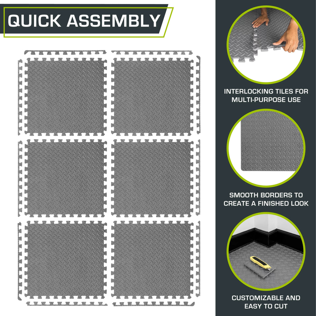 1/2 Thick EVA Foam Interlocking Exercise Mat R9471