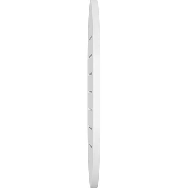 Vertical Round Ended Surface Mount PVC Gable Vent S66110