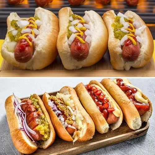 Non-Stick Silicone Hot Dog Bun Pan 4 Cup Baking Tray W182