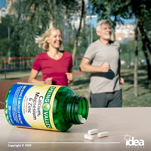 Calcium, Magnesium and Zinc Plus Vitamin D3 Coated Caplets, 250 Ct O804418
