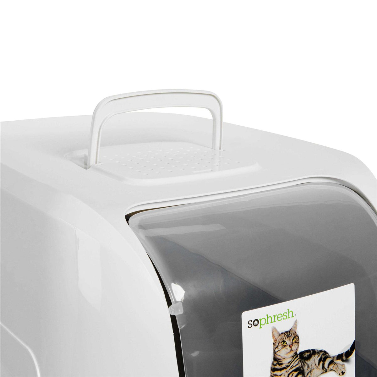 Jumbo Enclosed Grey Cat Box D843