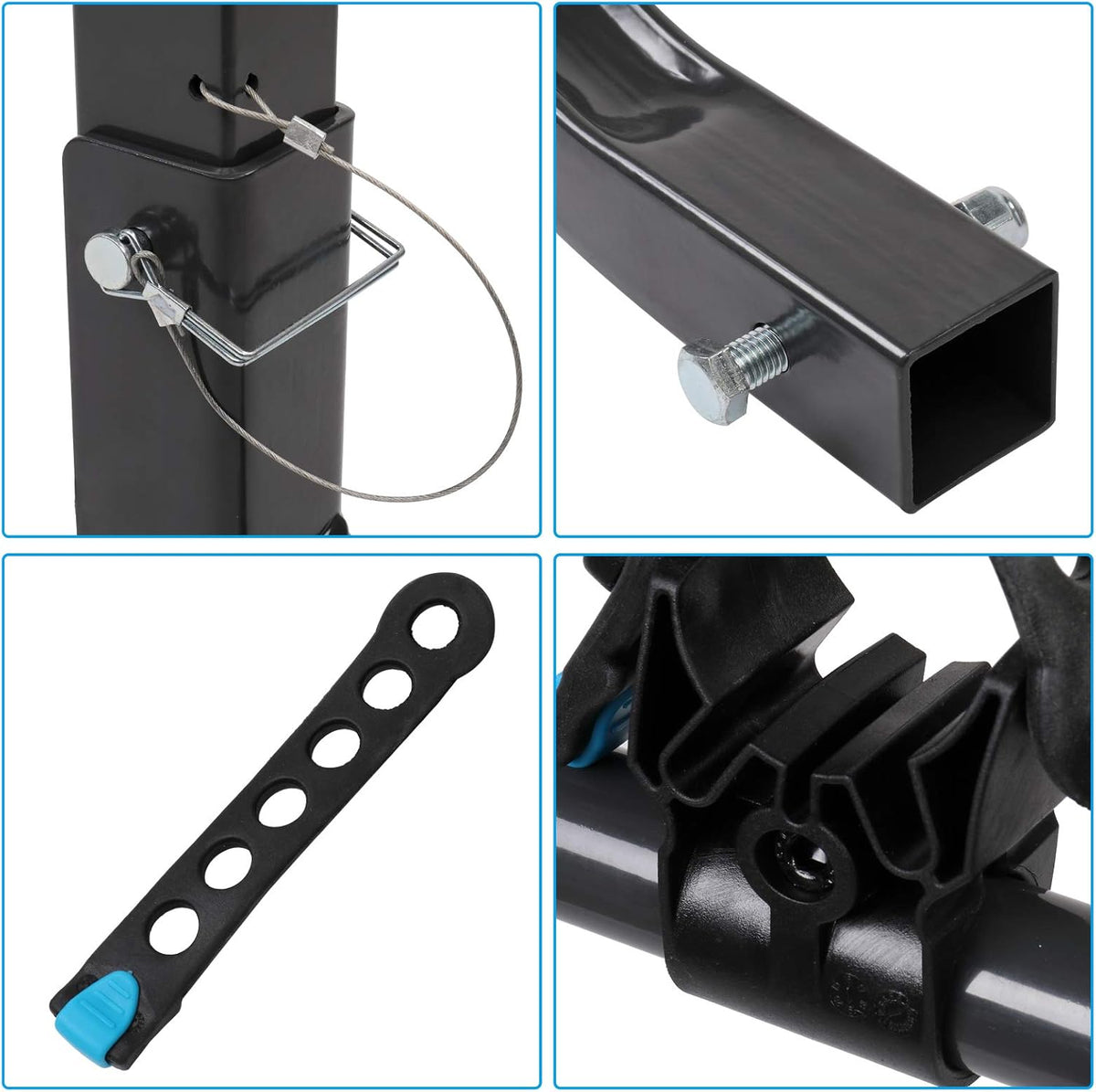 2-Bike Hitch Mount Rack with 2Inch Hitch Receiver, Black W26021