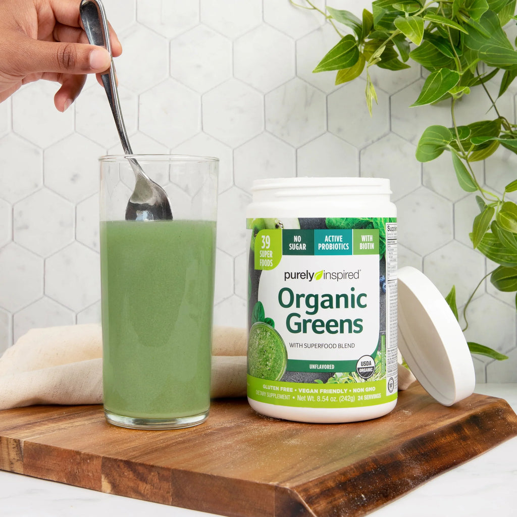 Organic Greens Superfood Powder, Unflavored, 8.57 oz V595
