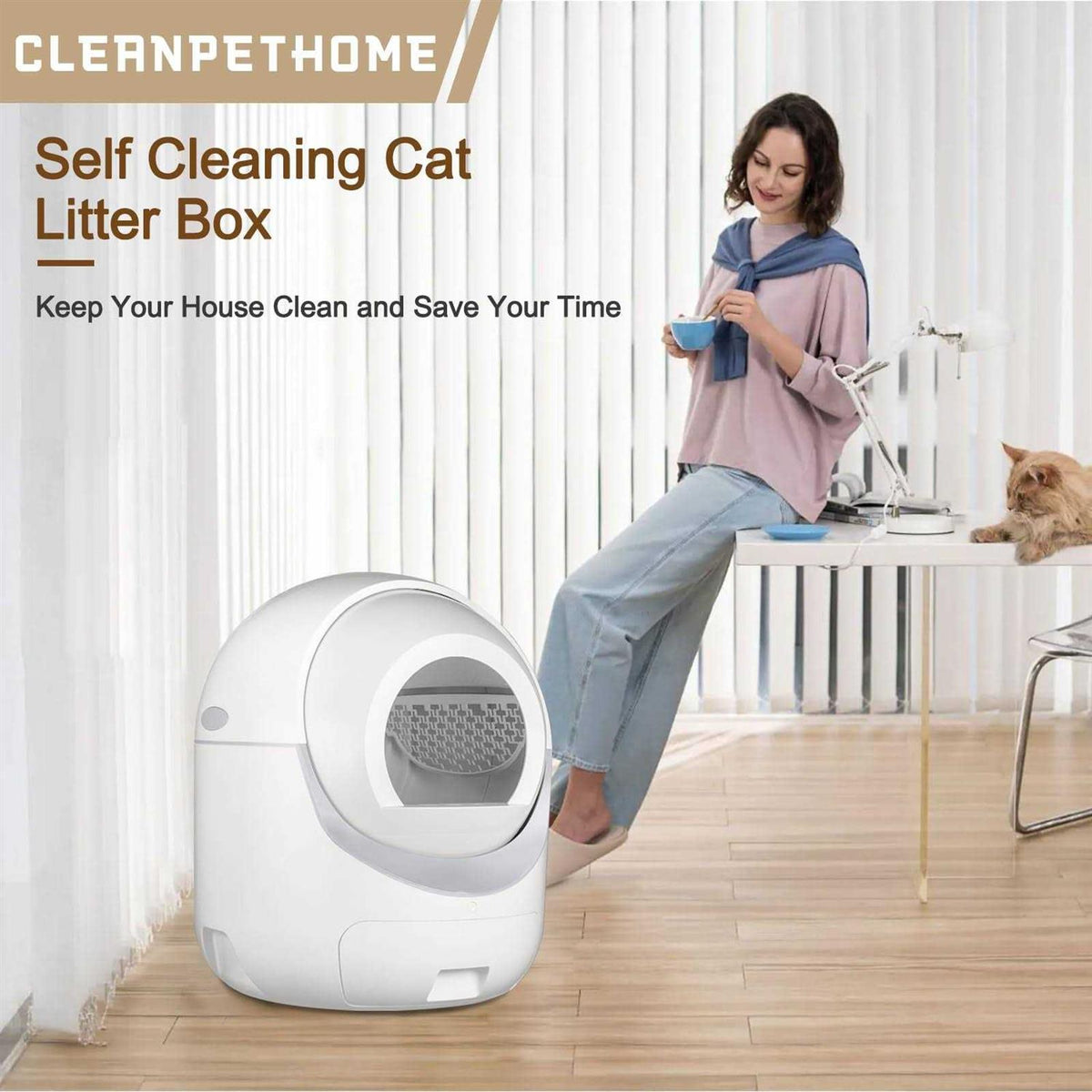 Self Cleaning Cat Litter Box I1883
