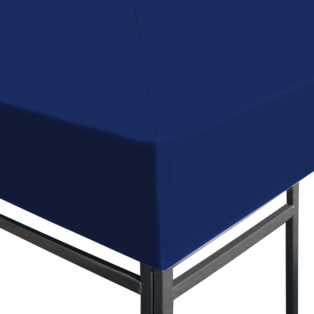 Blue 13.1ft x 9.8ft PVC Coating Gazebo Top Cover Replacement O958084