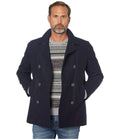 Men's Classic Double Breasted Peacoat B2489