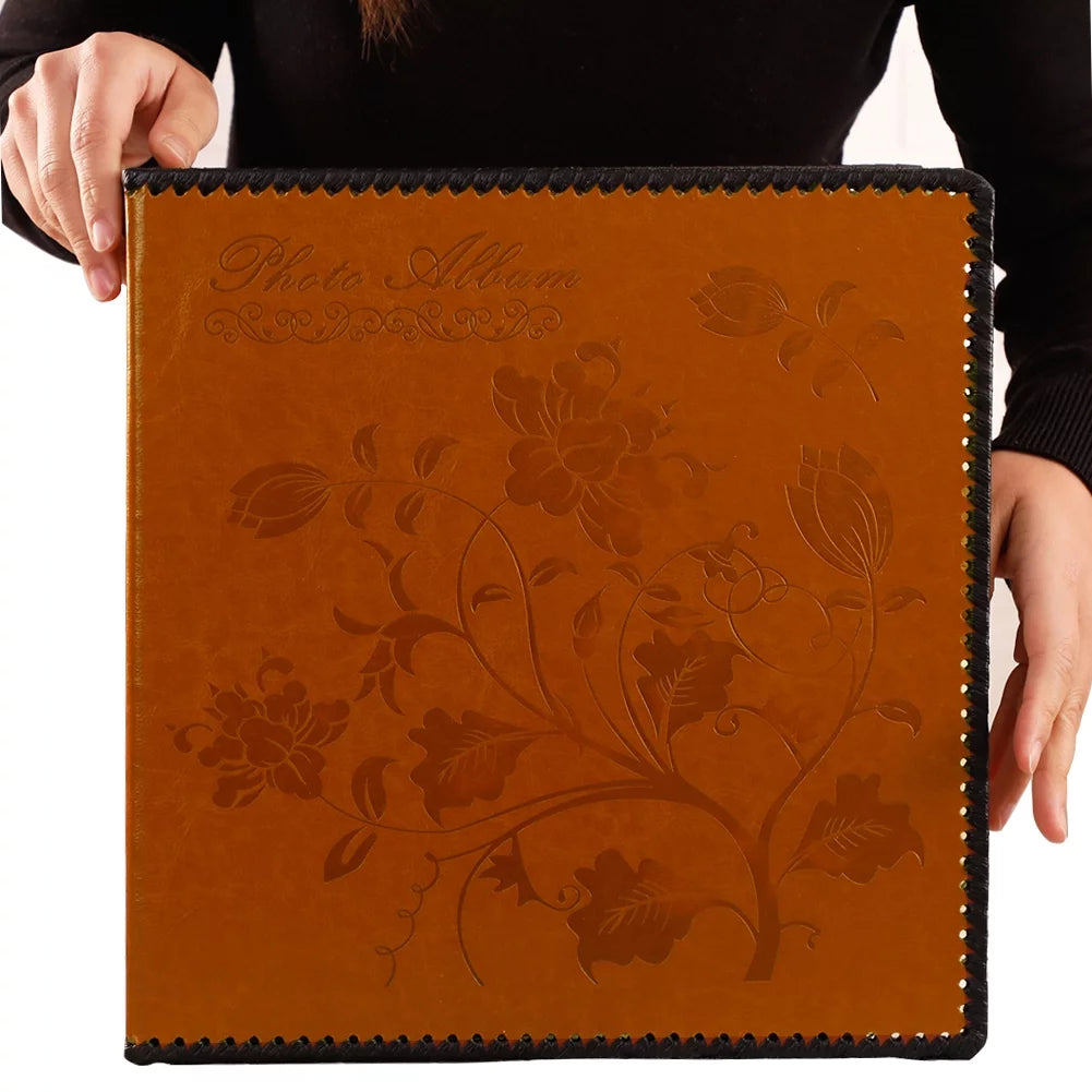 Self Adhesive Photo Album Leather Cover Holds 3X5 4X6 5X7 6X8 8X10 10x12 Photos I833240