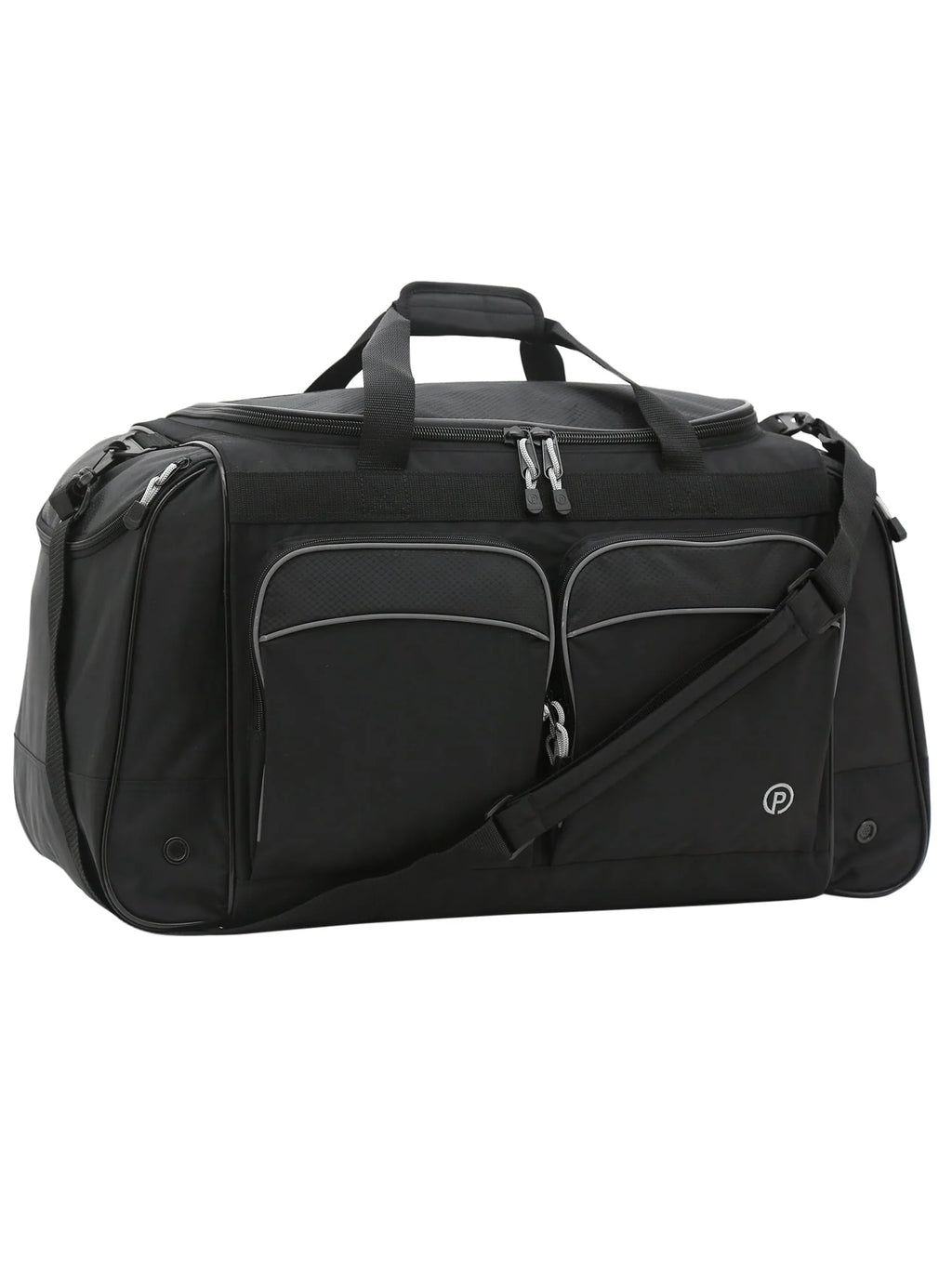 Polyester Sport and Travel Duffel Bag, Black S578