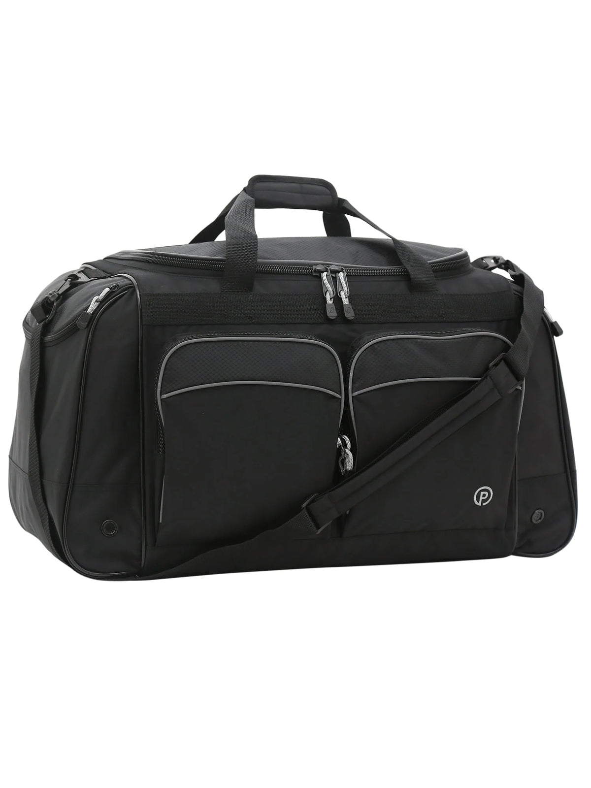 Polyester Sport and Travel Duffel Bag, Black S578