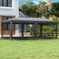19.7'x13.1' HDPE Party Tent with 6 Mesh Sidewalls C197510