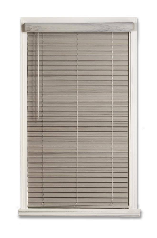 60-in x 48-in Cordless Faux Wood Room Darkening Horizontal Blinds U52270