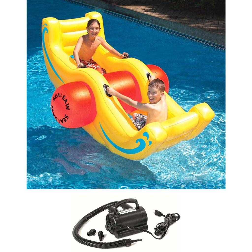 Pool Inflatable Float Sea-Saw Rocker with 110V Air Pump V84399