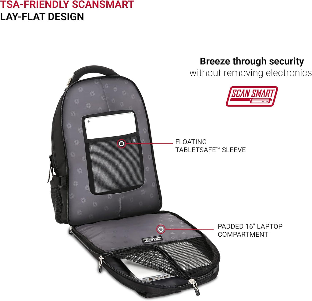 Black 17.5-Inch Laptop Backpack Z43773