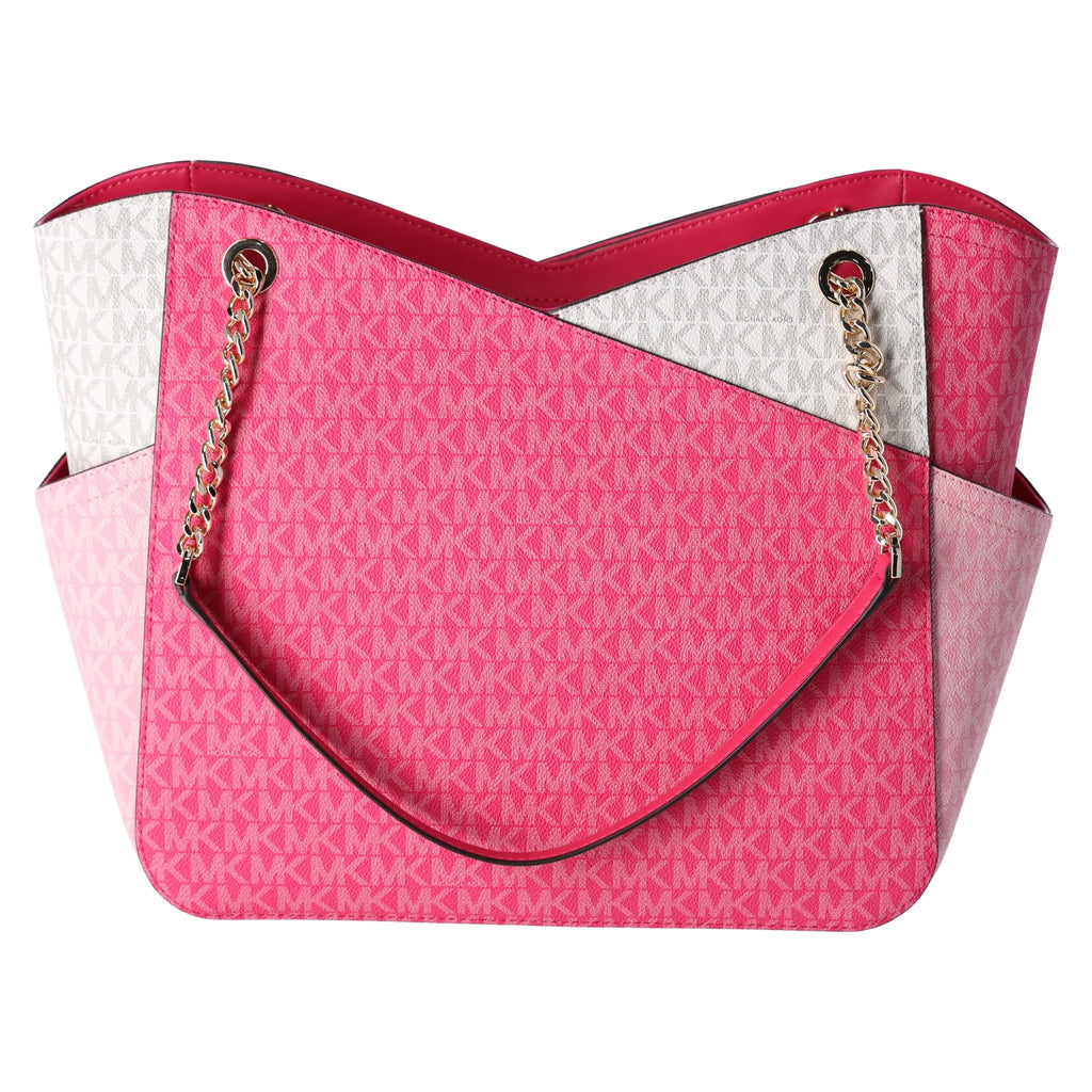 Electric Pink Large Chain Tote Handbag X25048