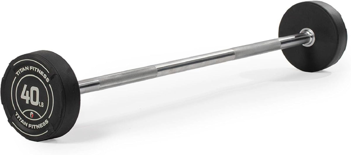 40 LB Rubber Straight Fixed Barbell N219978